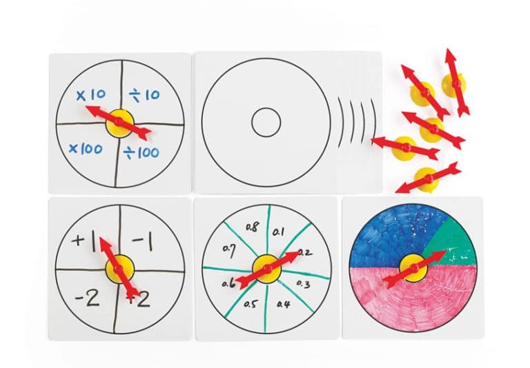 Spinners Maths Materials